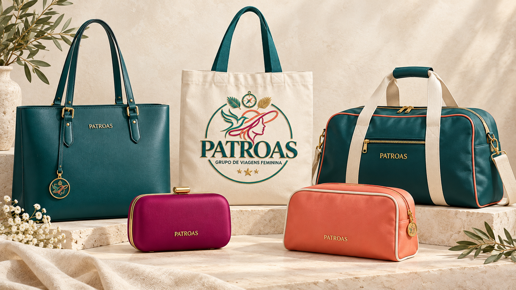 Bolsas & bags da coleção Patroas — conceito ilustrativo